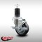 Service Caster 3.5'' SS Thermoplastic Rubber Swivel 1-5/8'' Expanding Stem Caster with Brake SCC-SSEX20S3514-TPRB-TLB-158 - alternate 2